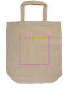 Torba bawełniana z krótkimi uszami składana 120 g/m2 FERRARA