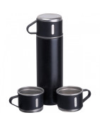 Termos stalowy 400 ml z kubkami z logo | Gadżet reklamowy B2B