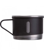 Termos stalowy 400 ml z kubkami z logo | Gadżet reklamowy B2B