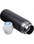 Termos stalowy 400 ml z kubkami z logo | Gadżet reklamowy B2B