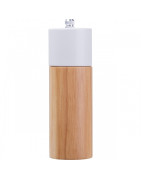 Zestaw młynków do soli i pieprzu z logo – drewniany komplet B2B
