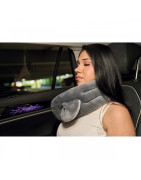 Poduszka podróżna welurowa z logo – elegancki gadżet B2B