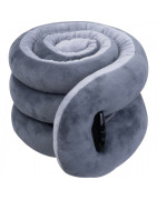 Poduszka podróżna welurowa z logo – elegancki gadżet B2B