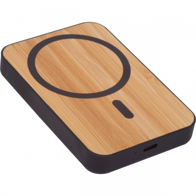 Bezprzewodowy power bank 5000 mAh – elegancki gadżet z logo firmy