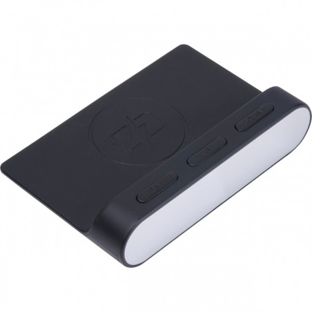 Budzik z ładowarką bezprzewodową – nowoczesny gadżet z logo firmy