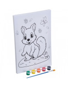 Kolorowanka na płótnie z farbami z możliwością znakowania