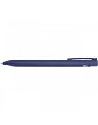 Aluminiowy długopis eko z niebieskim wkładem – z grawerem logo