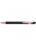 Żelowy długopis z aluminium z recyklingu z touch penem znakowanie logo