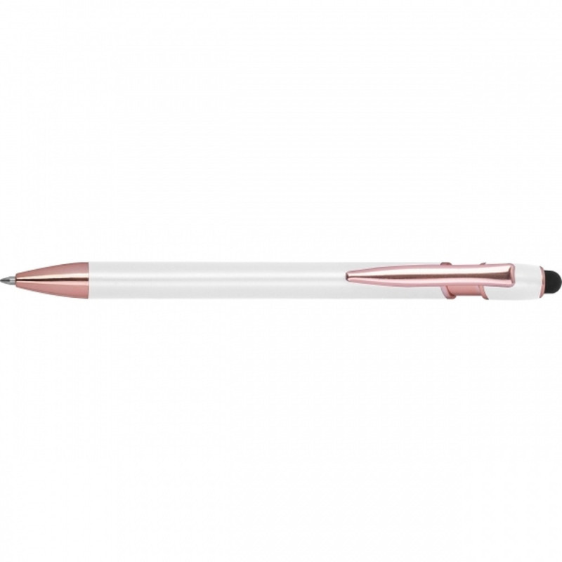 Ekologiczny długopis żelowy z touch penem – aluminium z recyklingu