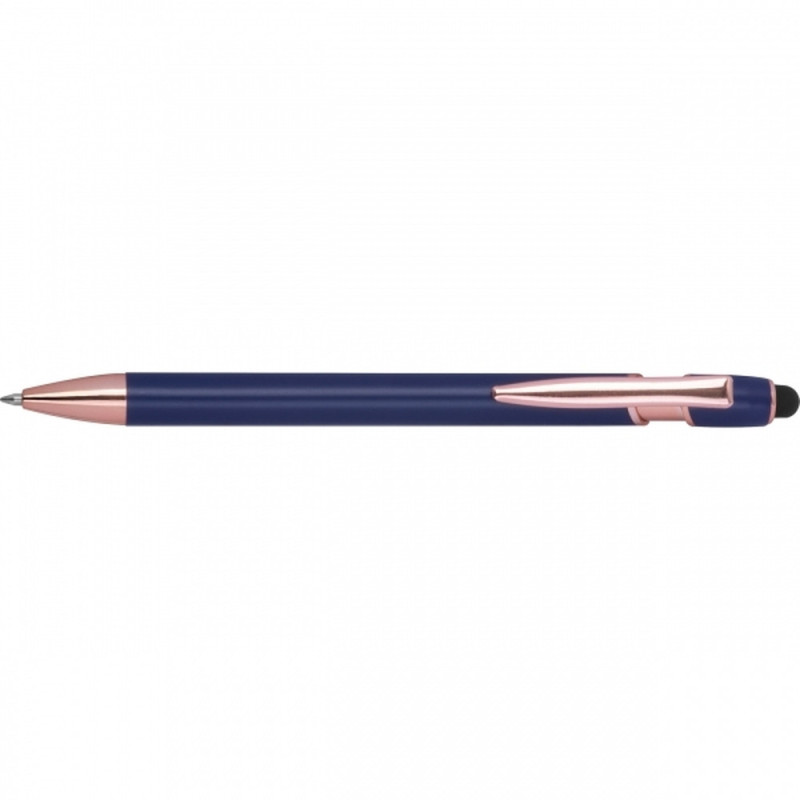 Aluminiowy długopis żelowy z touch penem – ekologiczny gadżet z logo