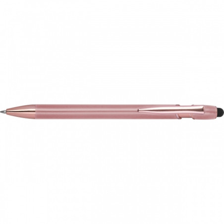 Żelowy długopis reklamowy z aluminium z recyklingu – touch pen i logo