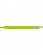 Długopis ekologiczny ABS z bambusowym przyciskiem – z nadrukiem logo