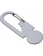 Multitool aluminiowy z kluczami i żetonem – znakowanie logo