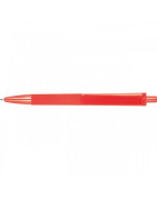 Plastikowy długopis soft touch z recyklingu – nadruk logo