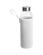Szklana butelka 500 ml w etui neoprenowym – możliwość znakowania logo