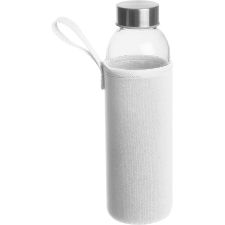 Szklana butelka 500 ml w etui neoprenowym – możliwość znakowania logo