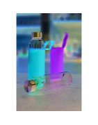 Szklana butelka 500 ml w etui neoprenowym – możliwość znakowania logo