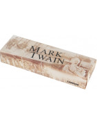 Metalowy długopis Mark Twain w akrylowym etui z logo firmy