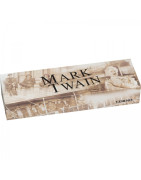 Metalowy długopis Mark Twain w akrylowym etui z logo firmy