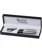 Zestaw piśmienny Mark Twain – długopis i pióro kulkowe w etui z logo
