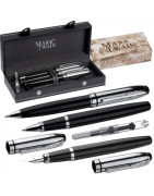 Zestaw piśmienny Mark Twain – długopis, pióro kulkowe i wieczne w etui