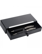 Zestaw piśmienniczy Mark Twain pióro wieczne i długopis w etui z logo