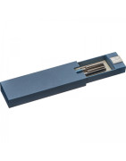 Zestaw piśmienniczy Mark Twain – długopis i pióro kulkowe sześciokątne