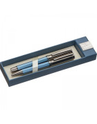 Zestaw piśmienniczy Mark Twain – długopis i pióro kulkowe sześciokątne