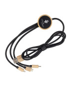 Długi kabel 3w1 z podświetlanym logo w drewnianej obudowie, LH-ZMU06