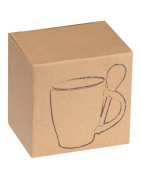 Kubek ceramiczny z łyżeczką PALERMO 250 ml