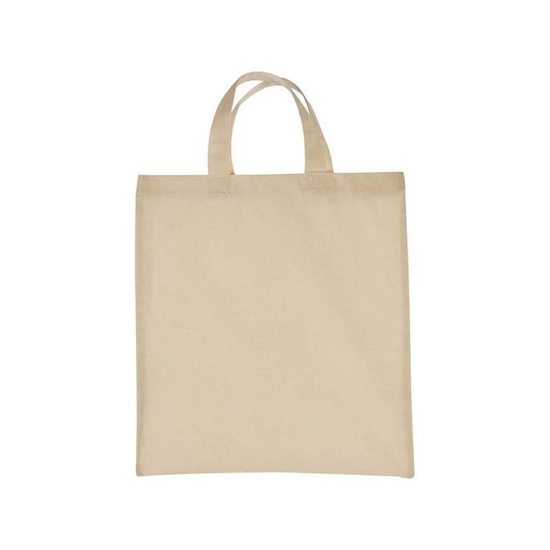 Torba bawełniana z krótkimi uszami 140 g/m2 ANTIBES