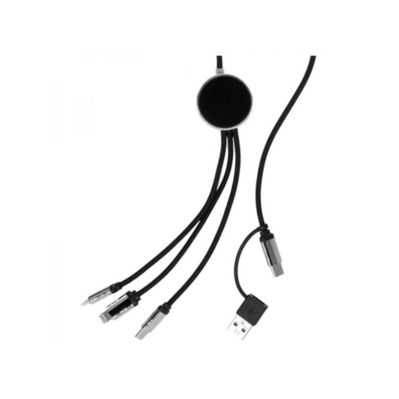DŁUGI KABEL 5W1 Z PODŚWIETLANYM LOGO, W102TG