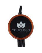 Kabel 3w1 z podświetlanym logo w drewnianej obudowie - LH-ZM04