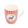 Zestaw 2 świątecznych kubków porcelanowych 300 ml ANKARA