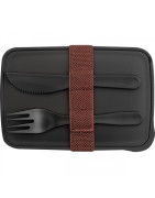 Lunch box ze sztućcami 600 ml VIGO