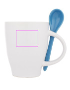 Kubek ceramiczny z łyżeczką PALERMO 250 ml